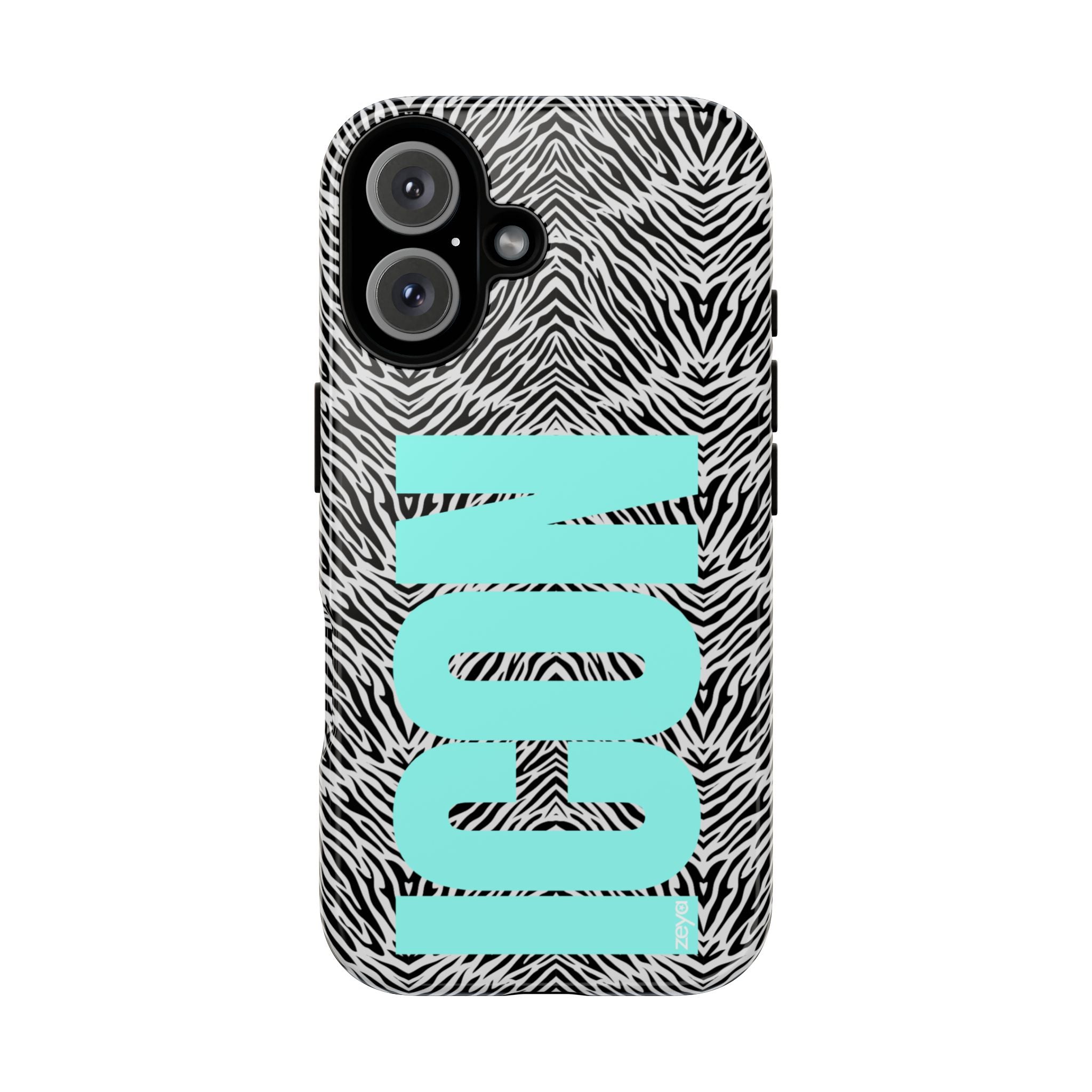 The Icon Teal Zebra