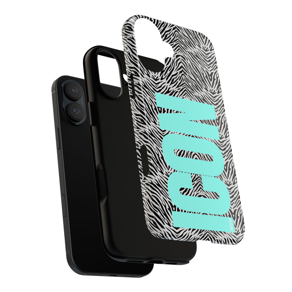 The Icon Teal Zebra