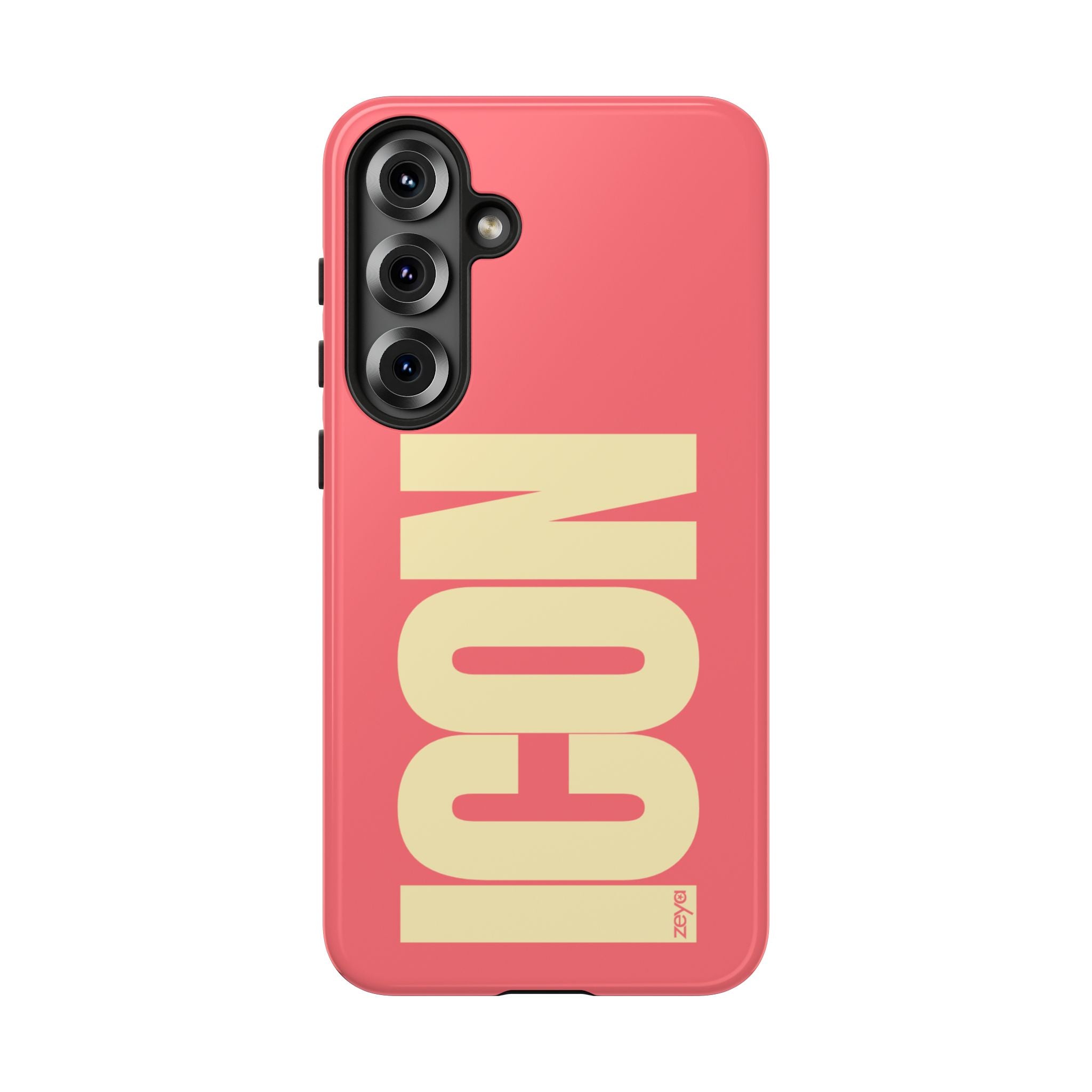The Icon Coral & Butter Yellow