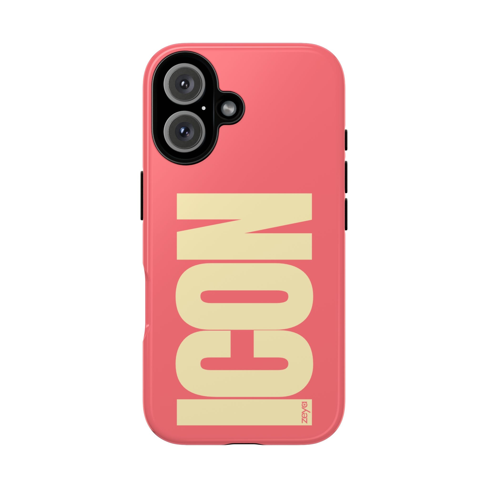 The Icon Coral & Butter Yellow